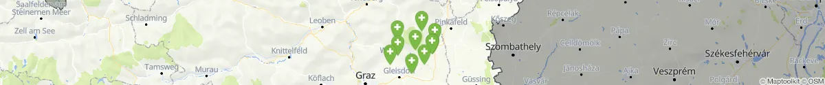 Map view for Pharmacies emergency services nearby Pöllau (Hartberg-Fürstenfeld, Steiermark)